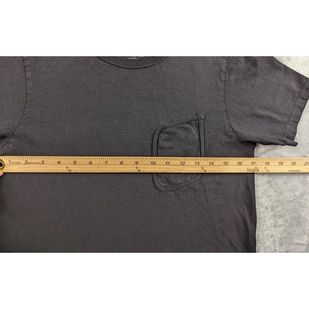 Lady White Company Shirt Men Small Black Clark Pocket Tee Sanforized Cotton READ